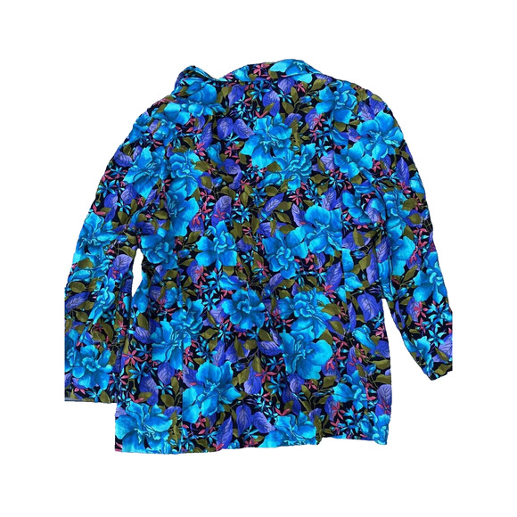 Norton McNaughton Tops - Norton McNaughton Hawaiian Classic Long Sleeve Floral Shirt Size 10 A000287